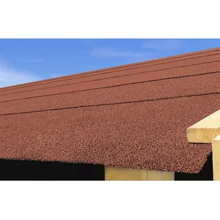 Karibu Dachbahn 0,5 m Breite 2,5 qm Rot