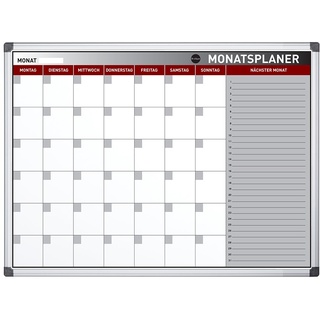 Bi-Office Monatsplaner Earth-It GA03130790 Stahloberfläche 90x60cm