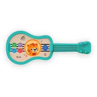 Baby Einstein 12609 Hape Sing & Strum Magic Touch Ukulele, Musikspielzeug aus Holz, mit 6 Melodien und 2 Tierstimmen, mehrfarbig