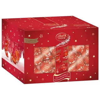 LINDT Schokolade, Lindt Baumbehang Lindor Weihnachten Vollmilch-Schokolade Packung 500g