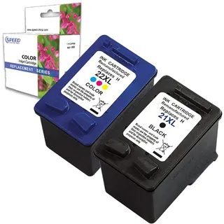 Kompatible Druckerpatrone für HP 21 XL + 22 XL Schwarz und Farbe 21XL 22XL Drucker Deskjet D2360 D1320 F2180 F300 F370