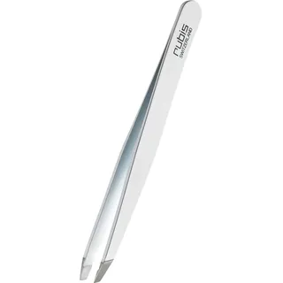 Rubis Switzerland Stainless Steel Slanted Tweezer Swiss Made White by Rubis Switzerland