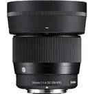 Sigma Festbrennweite 56 mm F1.4 DC DN Contemporary – X-Mount (Fujifilm X, APS-C / DX), Objektiv, Schwarz