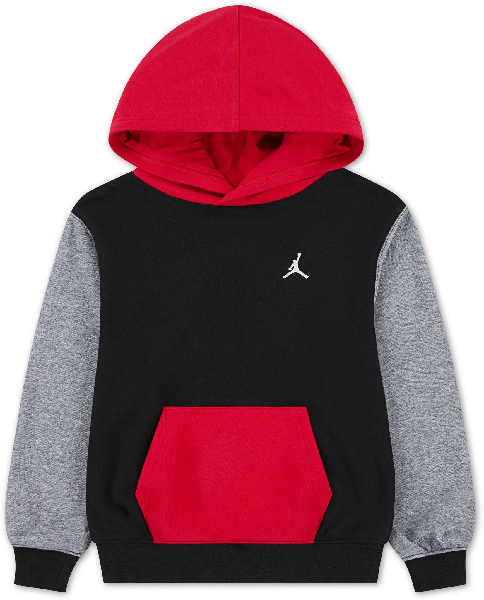 Nike JORDAN MJ BROOKLYN Hoodie Jungen in black-gym red, Größe 158-170 - schwarz