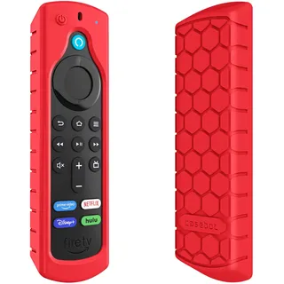 CASEBOT Fernbedienung Hülle für Alexa-Sprachfernbedienung (2. Gen.&3. Gen.), Stoßfeste Silikon Fernbedienungshülle für Fire TV Stick HD/4K Select/4K Plus (2. Gen.)/Fire TV Stick (3. Gen.)/Lite