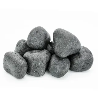 Sauflex Saunasteine Olivin-Diabas 15 kg – Abgerundet, 10–15 cm | Hohe Wärmespeicherung, Hohe Haltbarkeit | Für Elektro- & Holz-Saunaöfen