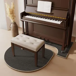 E-ALLDIR Klavier-Schallschutzteppich,Schallschutz Teppich Klavier,Klavier-Teppichschutz Klavierteppich Rutschfester Matte Bodenschutzmatte Schallschutzmatte Antivibrationsmatte Klavier Matte