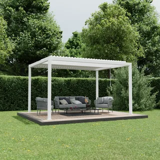 Ximax Pergola Shade freistehend 3x4 m ohne Farbbeleuchtung Weiß Manuell