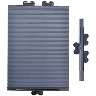 DLLY Thermo Dachfenster Rollos Ohne Bohren, Sonnenschutz-verdunkelungsrollos Mit Saugnäpfen, Plissee-rollos, Temporäre Jalousien, Für Velux- Und Roto-Fenster,46x120cm/18 * 47in