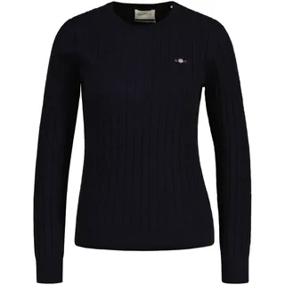 GANT Damen STRETCH COTTON CABLE C-Neck