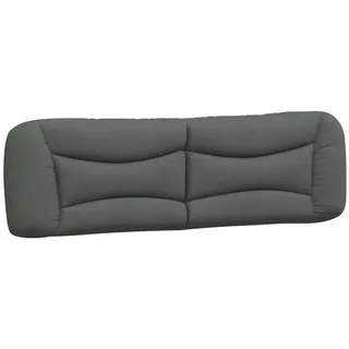 vidaXL Kopfteil-Kissen Dunkelgrau 180 cm Stoff