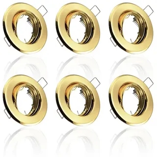 Maxkomfort Einbauleuchte B002, ohne Leuchtmittel, Einbaustrahler goldfarben