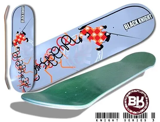 Black Knight Skateboard #3 Canadian Maple Deck 7,5
