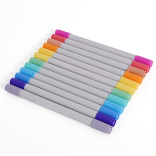 Zink Colourful Fine & Chisel Doppel- / Doppelspitzenmarker, 12er Pack