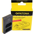 PATONA Dual LCD USB Ladegerät für Panasonic DMW-BLK22