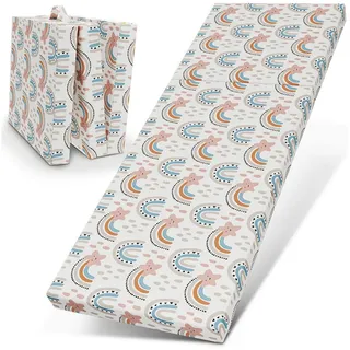 eloneo Klappmatratze 65 x 195 cm H2 Baumwolle/Polyester