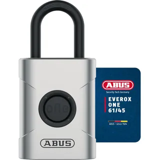 ABUS smartes Vorhängeschloss EVEROX One - schlüsselloses Öffnen auf Knopfdruck - wetterfestes Smart Lock für Schuppen, Gartentor, Spind, Werkzeugkiste u.a. - automatische Verriegelung - 45 mm breit