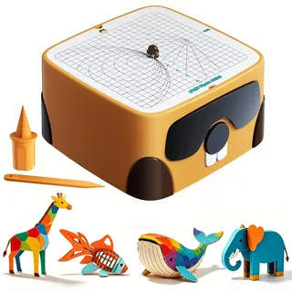 ACMER Kartonschneider für Kinder,Kartonschneider Elektrisch Sicheres DIY-Bauset für Kinder ab 3 Jahren, pädagogisches STEAM-Bastelspielzeug für Jungen und Mädchen,Set für kreative Bauprojekte
