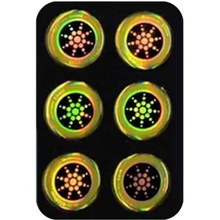 6 Stück/Bogen Anti-Alotion Handy Aufkleber, 10,8 x 7,2 cm Silikon Anti-Strahlung Schutz Aufkleber, Kann auf Computer, Laptops geklebt werden (Stil 3)