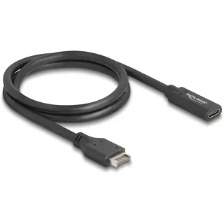 DeLock USB 10Gbps Kabel Typ-E Key A 20 Pin ST> USB-C BU 0.7m Digital/Daten 0,7 m,