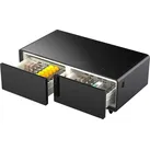 CASO Getränkekühlschrank "792 Sound & Cool Black", Energieeffizienz: F (A-G), silber (schwarz), Rechtsanschlag, Kühlschränke, Loungetisch mit Kühlfächern, Soundbar und Lademöglichkeiten
