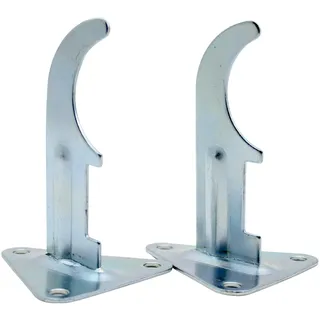 DOJA Industrial | Heizkoerper Halterung | PACK 2 | 75 Kurve 1 " | Dreieckige Heizung Befestigung für Wandheizung | Heizungs Halter fuer Elektrische Heizkörper, Wasserheizkörper, Radiator
