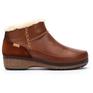 Pikolinos Flache Stiefeletten in Leder Granada für Frauen Farbe Cuero - 37 EU