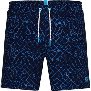 Arena Water Prints Beach Allover 41.5cm Badeshorts - Navy Multi - 3XL