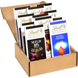 Lindt Schokolade EXCELLENCE Tafel Set | 1100 g | 11 EXCELLENCE Tafeln: 50% Mild, 70%, 78%, 85%, 99%, Mild 70%, 85%, 90%, Fleur de Sel, Extra Cremig, Orange Intense | Großpackung | Schokoladengeschenk