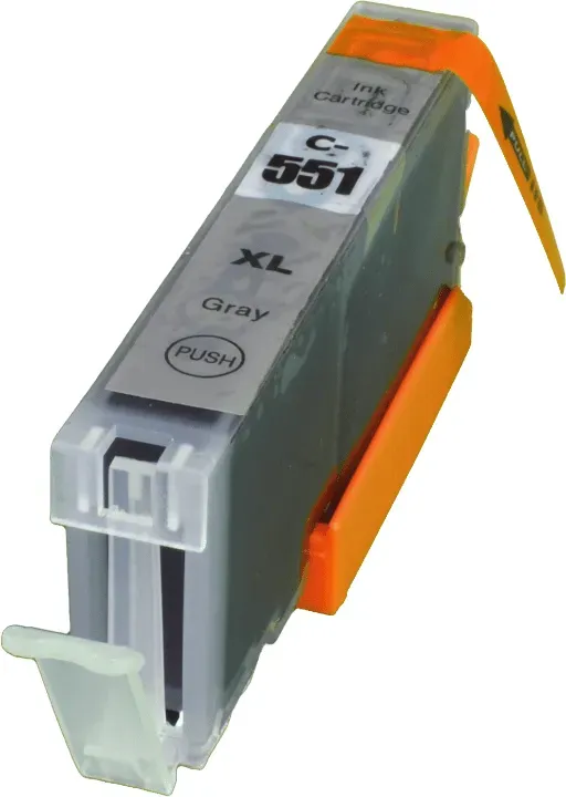 Ampertec Tinte ersetzt Canon 6447B001 CLI-551XLGY grau