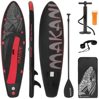 ECD Germany SUP Board Makani 320 x 80 x 15 cm Schwarz-Rot