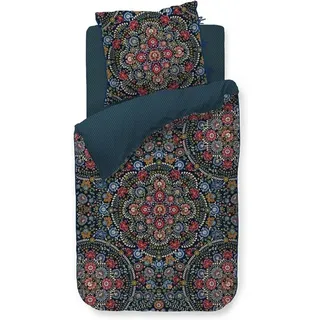 Pip Studio Il Ricamo dark blue 135 x 200 cm + 80 x 80 cm