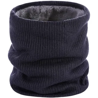 BARFULKER Winter Halsschlauch Herren Damen Warm Gefüttert Schal - Schlauchschal Halswärmer Gesichtsschal Fleece Loop Schal Winddichte Gesichtsmaske,Marineblau - Einheitsgröße