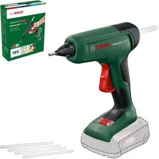 bosch hobby Akku-Klebepistole AdvancedGlue 18V (ohne Akku; 18V System; 4x Klebestifte; Dual-Temp-Modus 130°C - 200°C; im Karton) – Testnote: sehr gut (Magazin: selbst ist der Mann)