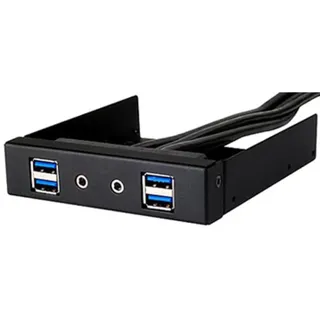 Silverstone Technology SST-FP32B-E - Front Panel 3.5 4X USB 3.0 mit HD Audio, schwarz