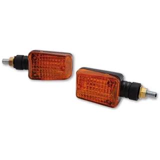 SHIN YO Mini-Blinker, schwarz, Glas gelb (Black)