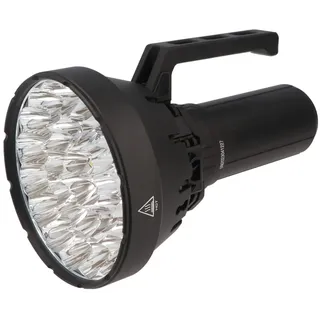 Imalent SR32 LED Taschenlampe mit 120.000 Lumen, ausgestattet mit 32 Stück CREE XHP50.3, Lieferung inklusive Akkupack, USB-C Lademöglich, mit Powerbankfunktion