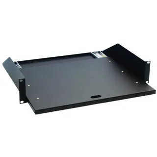 Adam Hall 19" Parts 87555 19" Ablage 2 HE mit Auszugsschienen