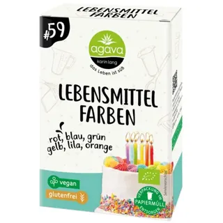 Agava Lebensmittelfarben, 6 x 8 g