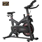VEVOR Heimtrainer Magnetwiderstand Stationäres Fahrrad zu Hause, Indoor Bike mit leisem Riemenantrieb & schweres Schwungrad & verbesserter LCD-Monitor & bequemem Sitzpolster, Heimtrainer einstellbar