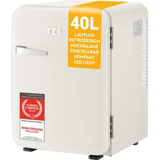 First Austria FA-5172-3-CR Mini-Kühlschrank 40 l 56,2 cm hoch Retro beige