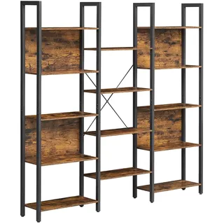 VASAGLE Bücherregal 14 Ablagen 24 cm