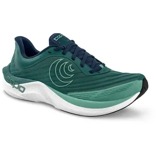 Topo Cyclone 2 (Leichtigkeit, breitere Zehenbox) blaugrün Damen Laufschuh blau 38 EU