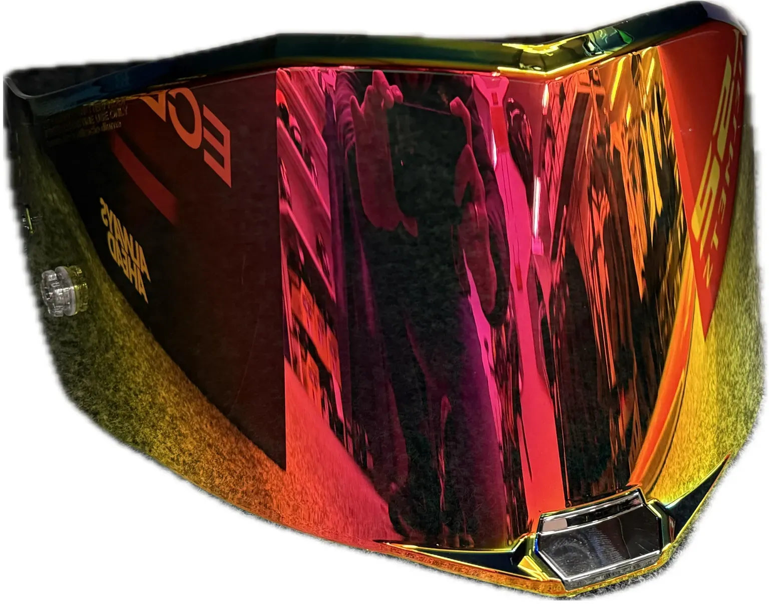 LS2 Visier Purple-Rot verspiegelt Pinlock vorbereitet FF 805 Thunder