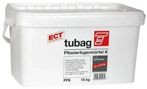 tubag PFK betongrau Pflasterfugenmörtel K - 15 kg Eimer