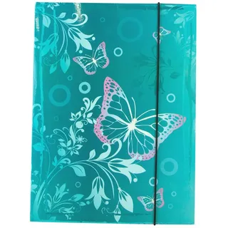 Mica College Gummizugmappe DIN A4 - Floral