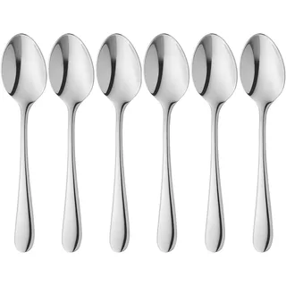 WMF Espressolöffel Set 6-teilig, 10,8 cm, Espresso Löffel Cromargan protect Edelstahl poliert, kleine Löffel kratzbeständig, spülmaschinenfest