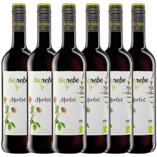 BIOrebe Merlot Bio Vegan 6 x 0,75 l