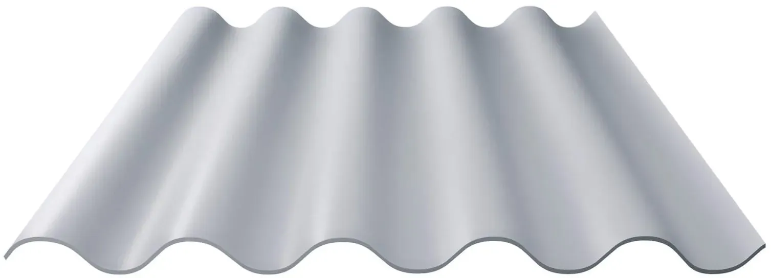 Faserzement Wellplatte Europa Profil 5 | Naturgrau | 1,60 m