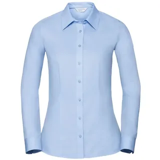 Russell Coolmax® Bluse  Langarm, light blue, M